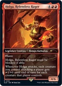 Holga, Relentless Rager - Secret Lair Drop Series - Magic: The Gathering card