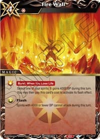 Fire Wall (Promotion Pack 2) - Battle Spirits Saga Promo Cards - Battle Spirits Saga card