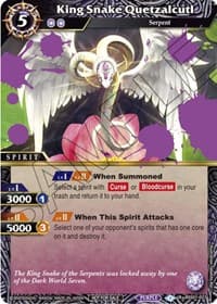 King Snake Quetzalcutl (Event Pack Vol. 1) - Launch & Event Promos - Battle Spirits Saga card