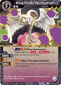 King Snake Quetzalcutl (Launch Event Finalist Set) - Launch & Event Promos - Battle Spirits Saga card