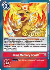Flame Memory Boost! (Judge Pack 3) - Next Adventure - Digimon Card Game card