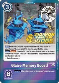 Glaive Memory Boost! (Judge Pack 3) - Double Diamond - Digimon Card Game card