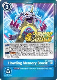 Howling Memory Boost! (Judge Pack 3) - Double Diamond - Digimon Card Game card