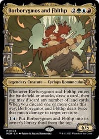 Borborygmos and Fblthp (Showcase) - March of the Machine - Magic: The Gathering card