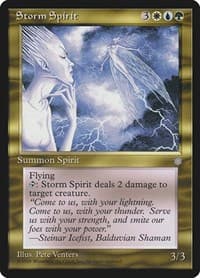 Storm Spirit - Ice Age - Magic: The Gathering card