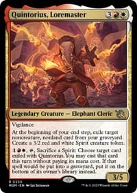 Quintorius, Loremaster - March of the Machine - Magic: The Gathering card