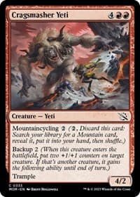 Cragsmasher Yeti - March of the Machine - Magic: The Gathering card