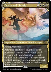 Drana and Linvala (Showcase) - March of the Machine - Magic: The Gathering card