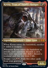 Kroxa, Titan of Death's Hunger (Foil Etched) - March of the Machine: Multiverse Legends - Magic: The Gathering card