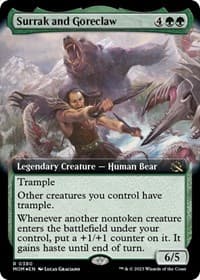 Surrak and Goreclaw (Extended Art) - March of the Machine - Magic: The Gathering card