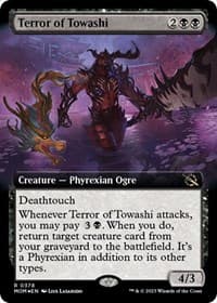 Terror of Towashi (Extended Art) - March of the Machine - Magic: The Gathering card