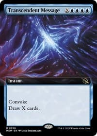 Transcendent Message (Extended Art) - March of the Machine - Magic: The Gathering card