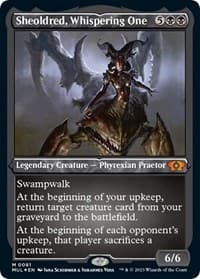 Sheoldred, Whispering One (Foil Etched) - March of the Machine: Multiverse Legends - Magic: The Gathering card