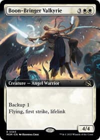 Boon-Bringer Valkyrie (Extended Art) - March of the Machine - Magic: The Gathering card