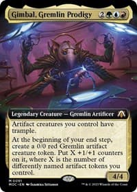 Gimbal, Gremlin Prodigy (Extended Art) - Commander: March of the Machine - Magic: The Gathering card