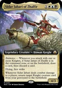 Sidar Jabari of Zhalfir (Extended Art) - Commander: March of the Machine - Magic: The Gathering card