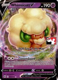 Whimsicott V - Prize Pack Series Cards - Pokemon card