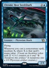 Chrome Host Seedshark - March of the Machine - Magic: The Gathering card