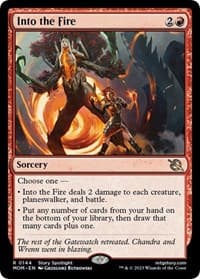 Into the Fire - March of the Machine - Magic: The Gathering card