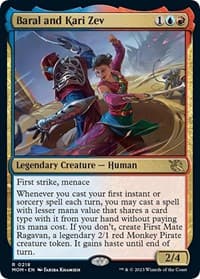 Baral and Kari Zev - March of the Machine - Magic: The Gathering card