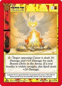 Sacred Fire - Native: First Edition - MetaZoo card
