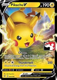 Pikachu V - Prize Pack Series Cards - Pokemon card
