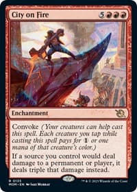 City on Fire - March of the Machine - Magic: The Gathering card