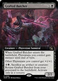 Grafted Butcher (Extended Art) - March of the Machine - Magic: The Gathering card