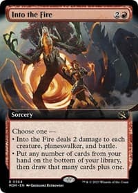 Into the Fire (Extended Art) - March of the Machine - Magic: The Gathering card