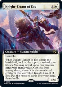 Knight-Errant of Eos (Extended Art) - March of the Machine - Magic: The Gathering card