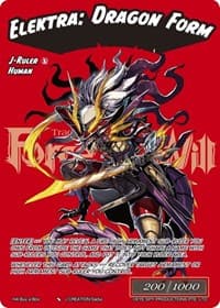 Elektra: Dragon Form - Promo Cards - Force of Will card