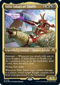 Sidar Jabari of Zhalfir (Display Commander) - Thick Stock - Commander: March of the Machine - Magic: The Gathering card