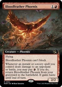 Bloodfeather Phoenix (Extended Art) - March of the Machine - Magic: The Gathering card