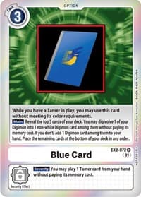 Blue Card (Event Pack 4) - Digital Hazard - Digimon Card Game card