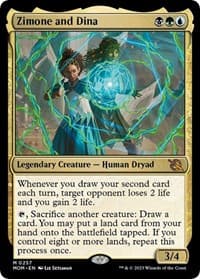 Zimone and Dina - March of the Machine - Magic: The Gathering card