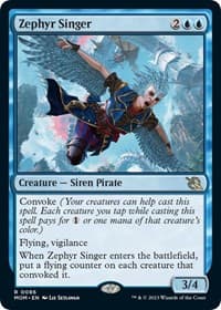 Zephyr Singer - March of the Machine - Magic: The Gathering card