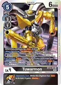 Tuwarmon (Box Topper) - Across Time - Digimon Card Game card