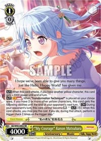 "My Courage" Kanon Matsubara - BanG Dream! Girls Band Party! 5th Anniversary - Weiss Schwarz card