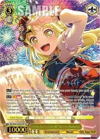 "Smiles Connect Us All" Kokoro Tsurumaki (SSP) - BanG Dream! Girls Band Party! 5th Anniversary - Weiss Schwarz card
