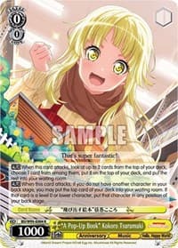 "A Pop-Up Book" Kokoro Tsurumaki - BanG Dream! Girls Band Party! 5th Anniversary - Weiss Schwarz card