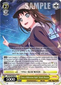 "Once a Millennium Night" Misaki Okusawa - BanG Dream! Girls Band Party! 5th Anniversary - Weiss Schwarz card