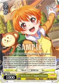 "We're Here~!!" Hagumi Kitazawa - BanG Dream! Girls Band Party! 5th Anniversary - Weiss Schwarz card