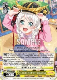 "A Lucky Find" Eve Wakamiya - BanG Dream! Girls Band Party! 5th Anniversary - Weiss Schwarz card