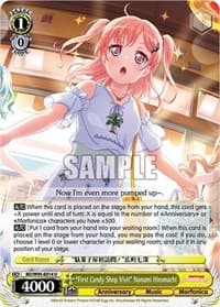"First Candy Shop Visit" Nanami Hiromachi - BanG Dream! Girls Band Party! 5th Anniversary - Weiss Schwarz card