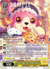 "Late-Night Talk" Misaki Okusawa (SR) - BanG Dream! Girls Band Party! 5th Anniversary - Weiss Schwarz card