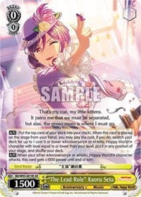 "The Lead Role" Kaoru Seta (SR) - BanG Dream! Girls Band Party! 5th Anniversary - Weiss Schwarz card