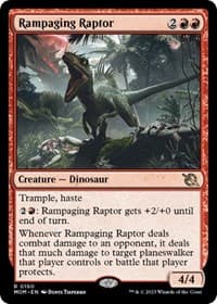 Rampaging Raptor - March of the Machine - Magic: The Gathering card