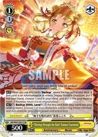 "Shining Through the Rain" Kokoro Tsurumaki (SR) - BanG Dream! Girls Band Party! 5th Anniversary - Weiss Schwarz card