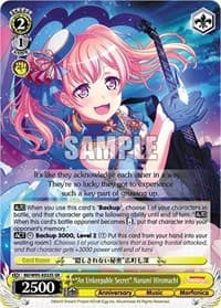 "An Unkeepable Secret" Nanami Hiromachi (SR) - BanG Dream! Girls Band Party! 5th Anniversary - Weiss Schwarz card