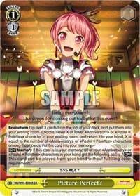 Picture Perfect? (SR) - BanG Dream! Girls Band Party! 5th Anniversary - Weiss Schwarz card